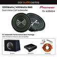 Pioneer Pioneer BX10SL-TSA250-GMD8701 Single TS-A250D4 10" Subwoofer Performance Bass Package with Ported Enclosure and Amp