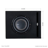 Pioneer Pioneer BX10PL-TSA250-GMD8701 Single TS-A250D4 10" Subwoofer Sound Quality Bass Package with Sealed Enclosure and Amp