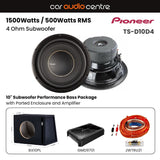 Pioneer Pioneer BX10PL-TSD10-GMD9701 Single TS-D10D4 10" Subwoofer Performance Bass Package with Ported Enclosure and Amp