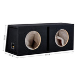 Pioneer Pioneer BX210PL-TSA250-GMD9701 Double TS-A250D4 10" Subwoofer Performance Bass Package with Ported Enclosure and Amp