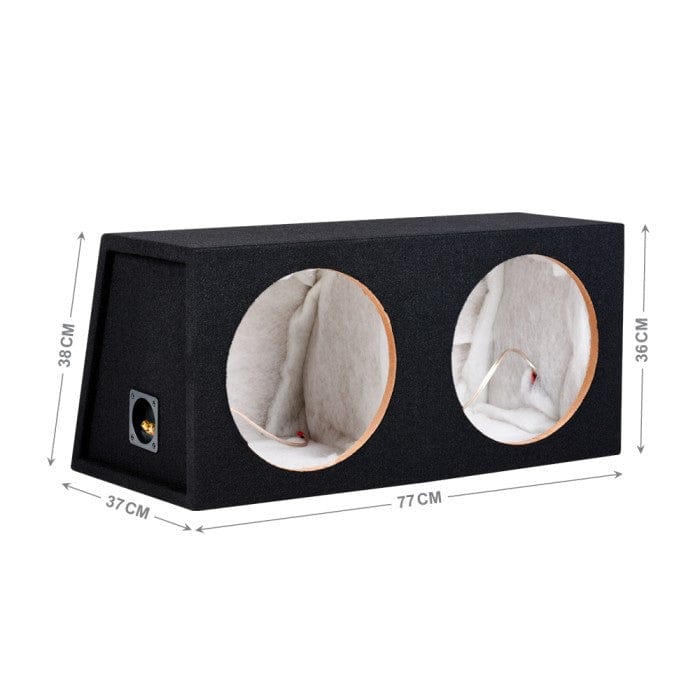 Pioneer Pioneer BX212SL-TSA300-GMD9701 Double TS-A300D4 12" Subwoofer  Sound Quality Bass Package with Sealed Enclosure and Amp