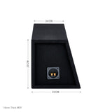 Pioneer Pioneer BX210SL-TSD10D4-GMD9701 Double TS-D10D4 10" Subwoofer  Sound Quality Bass Package with Sealed Enclosure and Amp