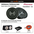 Pioneer Pioneer BX212SL-TSA300-GMD9701 Double TS-A300D4 12" Subwoofer  Sound Quality Bass Package with Sealed Enclosure and Amp
