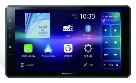 Pioneer Double Din Touchscreen Pioneer SPH-EVO98DAB-C-D7 - Fiat Ducato D7 9" Stereo Upgrade with Camper Nav