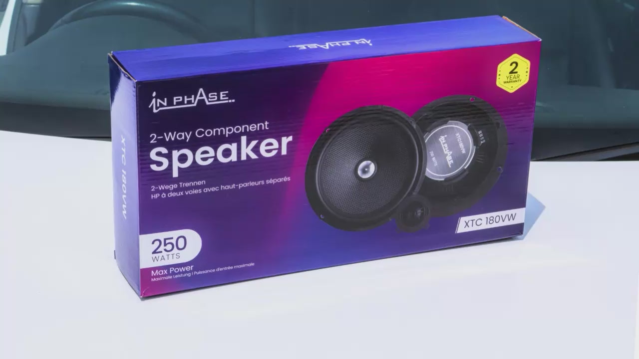 In Phase XTC-180VW 250W 2-Way Component Door Speakers with