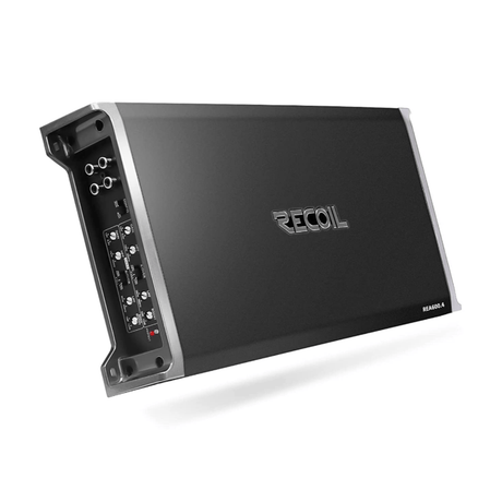 Recoil 4 Channel Amp RECOIL AMP-REC-600.4 4x130W Class AB, 4 Channel, Full Range Amplifier