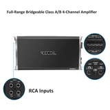Recoil 4 Channel Amp RECOIL AMP-REC-600.4 4x130W Class AB, 4 Channel, Full Range Amplifier
