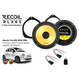 Recoil Car Specific Upgrades Recoil SFK-FIA1-RCX165 RLX65 Front Door Coaxial Speaker Upgrade Fitting Kit For Abarth/ Fiat 500