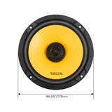 Recoil Car Specific Upgrades Recoil SFK-FIA2-RCX65 6.5" Rear Side Hatch Coaxial Speaker Upgrade Fitting Kit For Abarth / Fiat 500