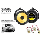 Recoil Car Specific Upgrades Recoil SFK-NIS1-RCX65 RLX65 6.5" (165mm) Front Door Coaxial Speaker Fitting Kit For Nissan NV200