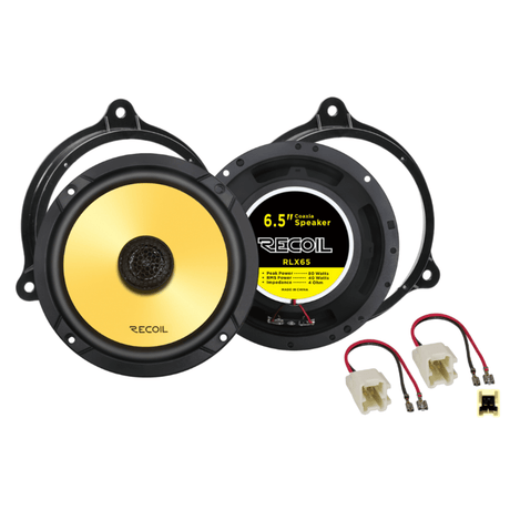 Recoil Car Specific Upgrades Recoil SFK-NIS1-RCX65 RLX65 6.5" (165mm) Front Door Coaxial Speaker Fitting Kit For Nissan NV200