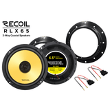Recoil Car Specific Upgrades Recoil SFK-VW01-RCX165 RLX65 6.5" Coaxial Speaker Upgrade Fitting Kit For VW / Seat / Skoda