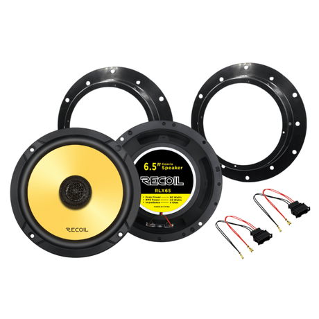 Recoil Car Specific Upgrades Recoil SFK-VW01-RCX165 RLX65 6.5" Coaxial Speaker Upgrade Fitting Kit For VW / Seat / Skoda