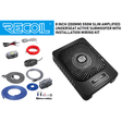 Recoil Underseat Car Subwoofers RECOIL SUB-US8 8" (200mm) 550W Slim Amplified Underseat Car Subwoofer With Installation Wiring Kit