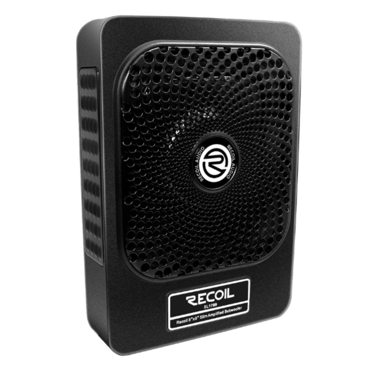 Recoil Underseat Car Subwoofers RECOIL SUB-US8 8" (200mm) 550W Slim Amplified Underseat Car Subwoofer With Installation Wiring Kit