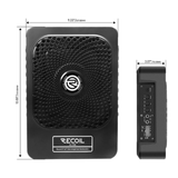 Recoil Underseat Car Subwoofers RECOIL SUB-US8 8" (200mm) 550W Slim Amplified Underseat Car Subwoofer With Installation Wiring Kit