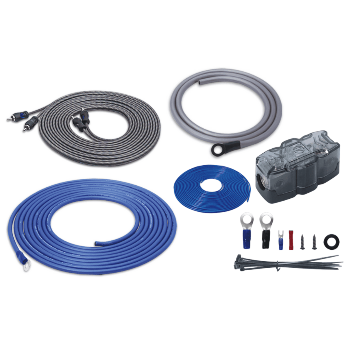 Recoil Underseat Car Subwoofers RECOIL SUB-US8 8" (200mm) 550W Slim Amplified Underseat Car Subwoofer With Installation Wiring Kit