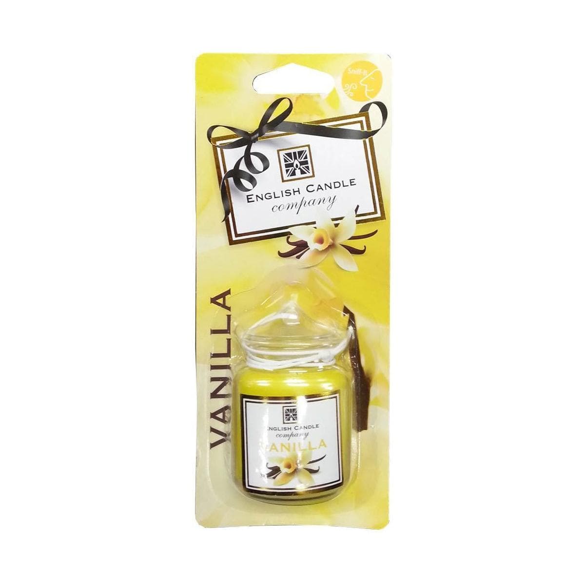 English Candle Co. Vanilla Plastic Jar Freshener