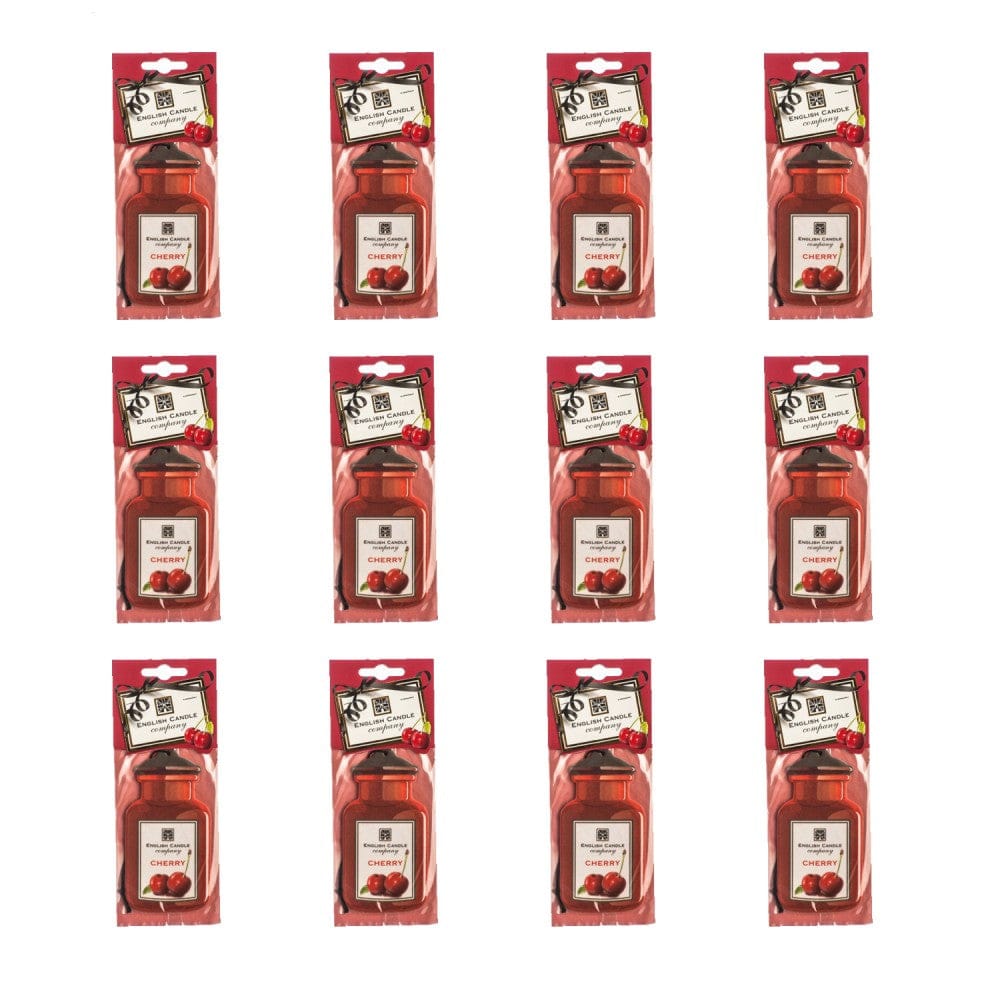 Retroscents Air Fresheners Air Fresheners English Candle Co. EC2D1x12 Cherry Car Air Freshener X12- Individually Wrapped