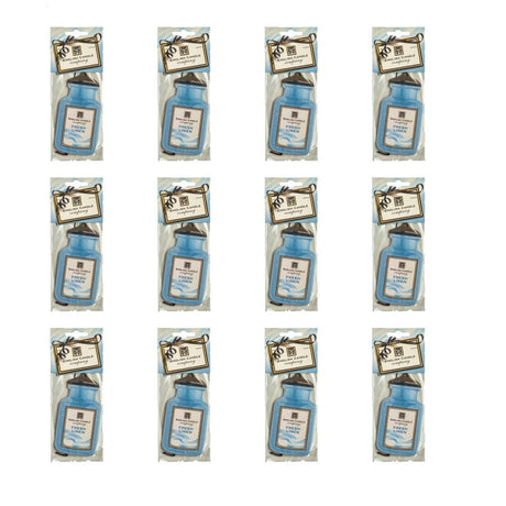 Retroscents Air Fresheners Air Fresheners English Candle Co. EC2D3x12 Fresh Linen Car Air Freshener X12- Individually Wrapped