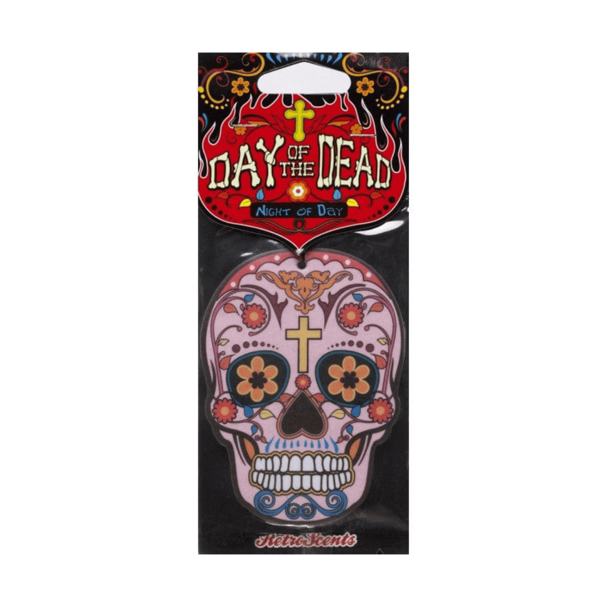 Retroscents Air Fresheners Retroscents Day of the Dead - Night of Day  Pink Skull Air Freshener