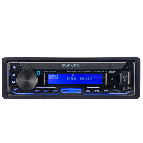In Phase Single Din Car Stereos Road Angel RA-S180DBT Mechless Digital Media Player with Bluetooth and DAB