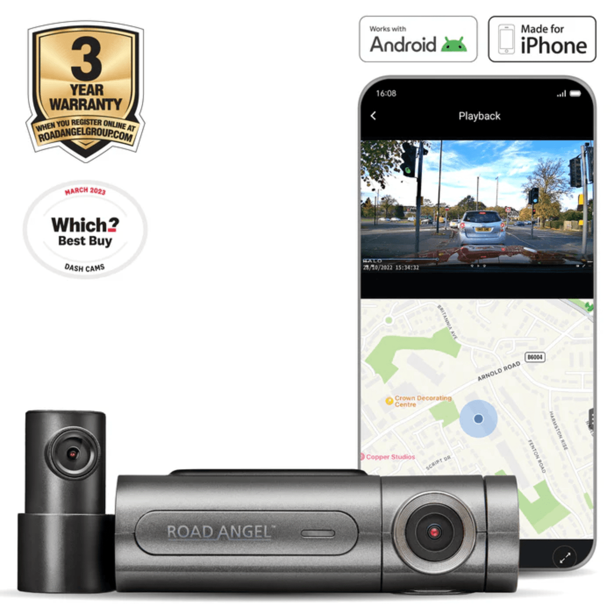 Road Angel ROAD ANGEL HALO PRO DASH CAM
