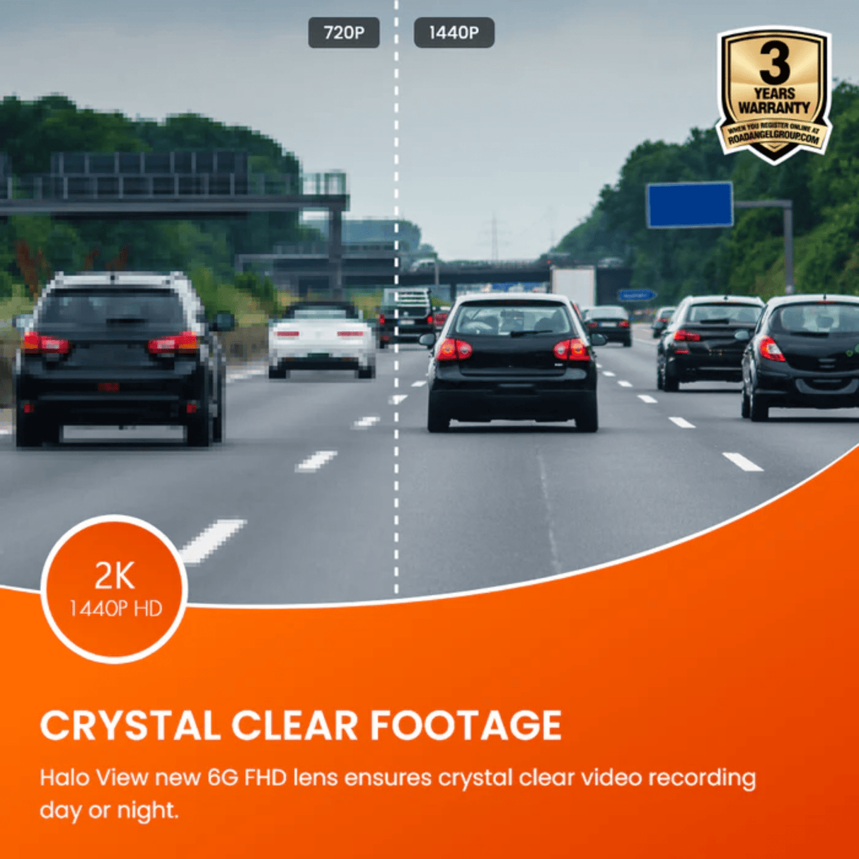 Road Angel Road Angel Halo View 2 (USB-C RA7300C) Mirror Cam