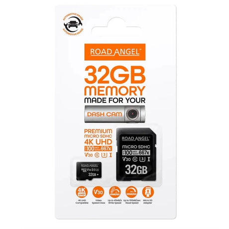 Road Angel Dash Cams Road Angel 32GB Halo Go and Halo Drive Micro SD Card