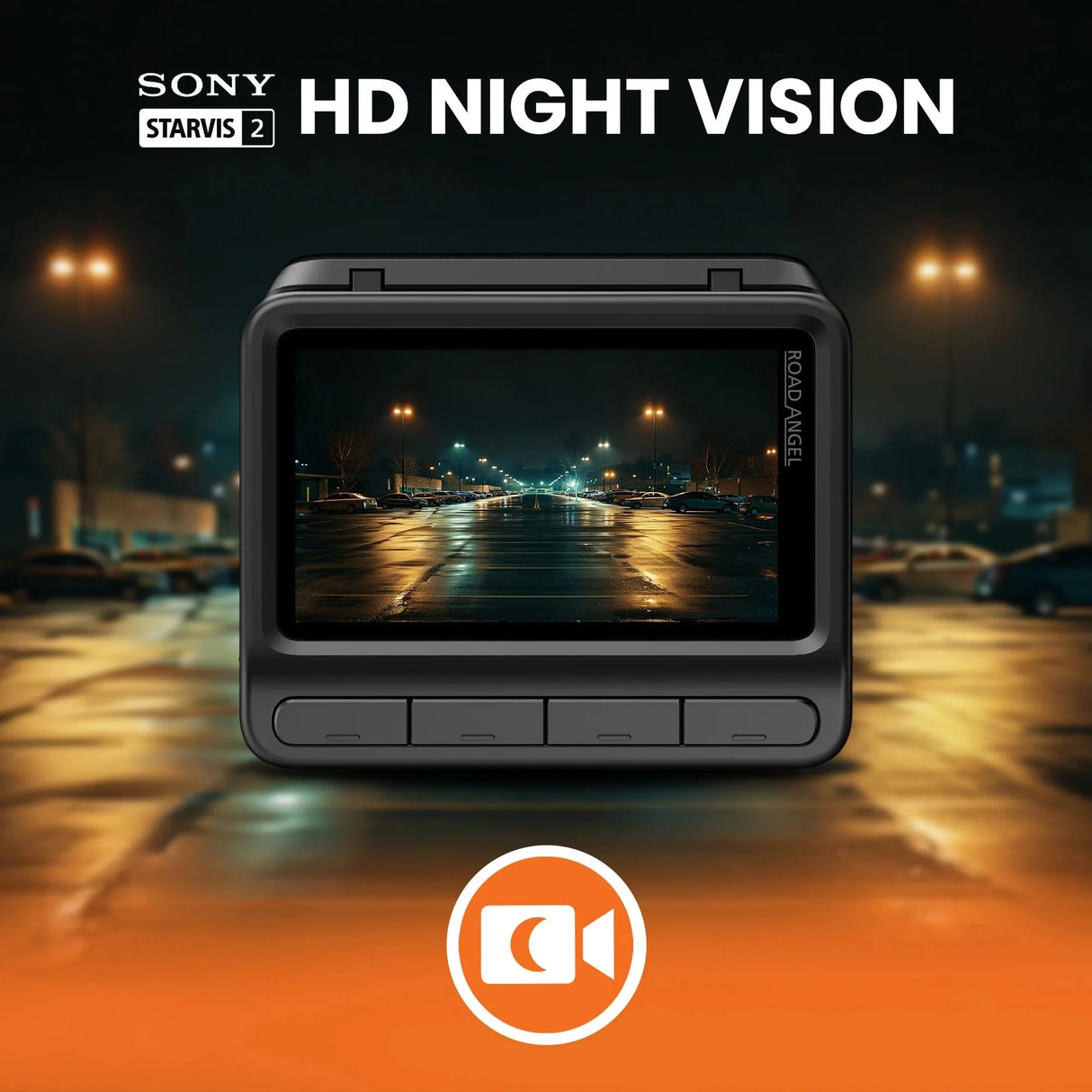 Road Angel Dash Cams Road Angel Halo Elite 4K (2160p) & 1K (1080p) Dual Dash Cam With Sony Starvis 2