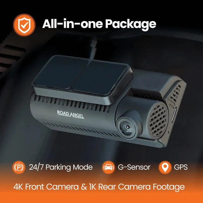 Road Angel Dash Cams Road Angel Halo Play 4K Dual Dash Cam with 3.2" Screen, Parking Mode & Quick Release mounting