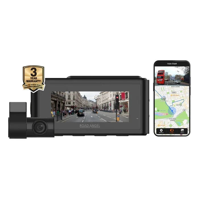 Road Angel Dash Cams Road Angel Halo Play 4K Dual Dash Cam with 3.2" Screen, Parking Mode & Quick Release mounting