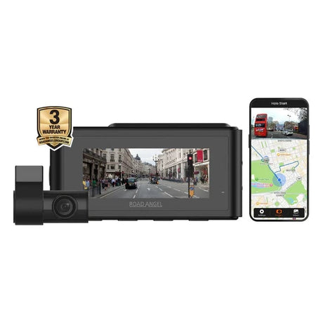 Road Angel Dash Cams Road Angel Halo Play 4K Dual Dash Cam with 3.2" Screen, Parking Mode & Quick Release mounting