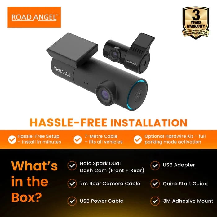 Road Angel Road Safety Road Angel Halo Spark - Dual Dash Camera