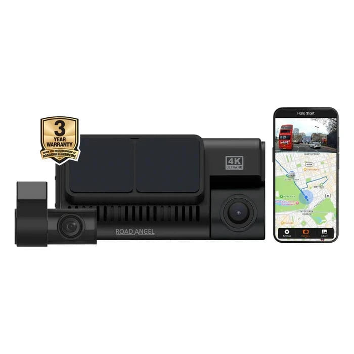 Road Angel Dash Cams Road Angel Halo Ultima 4K Dual Dash Cam with Parking Mode & Quick Release mounting