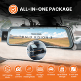 Road Angel Dash Cams Road Angel Halo Vision 3 – 4K 2160p & 1080p Front & Rear Anti-Glare Mirror Dash Cam
