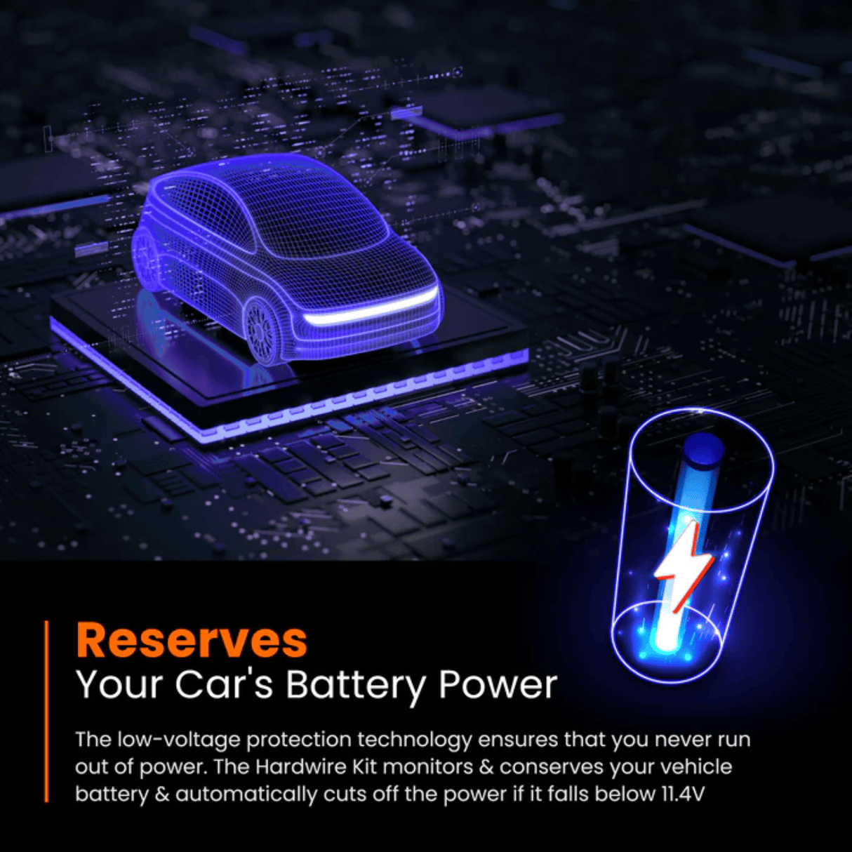 Road Angel Dash Cams Road Angel HWK5-VC Halo Dash Cam 5V- Type C Hardwiring Kit - for Halo Go 2 / Drive 2 & Ultra