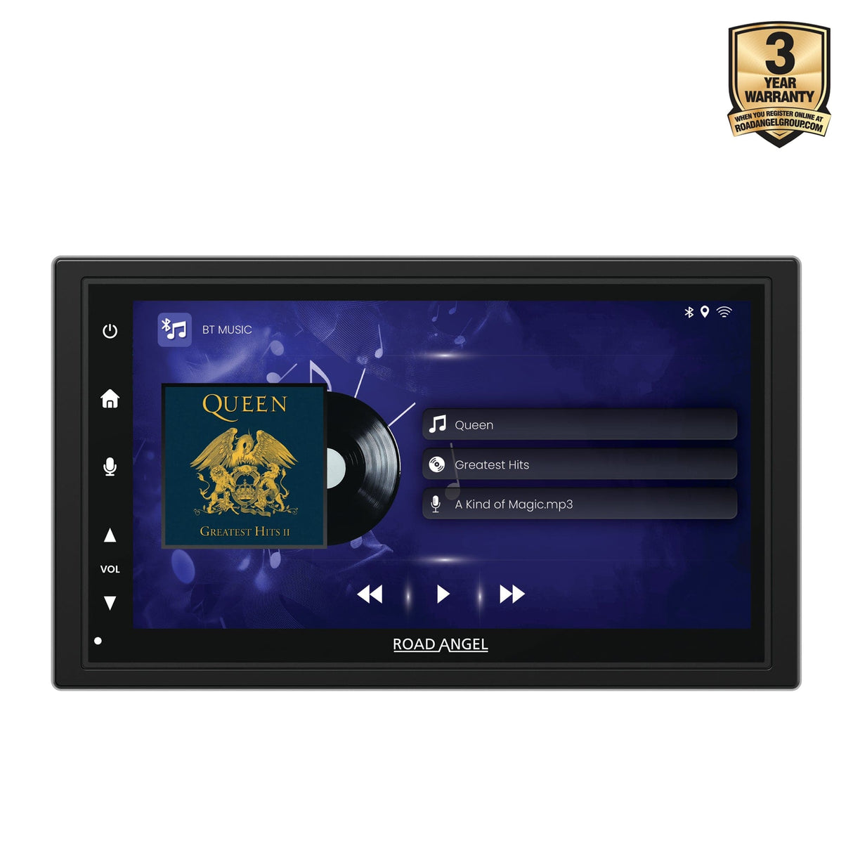 Road Angel Car Stereos Road Angel RA-X622BT - Car Stereo With 7" Touch Screen Display, Bluetooth, Wireless Android Auto & Apple Car Play