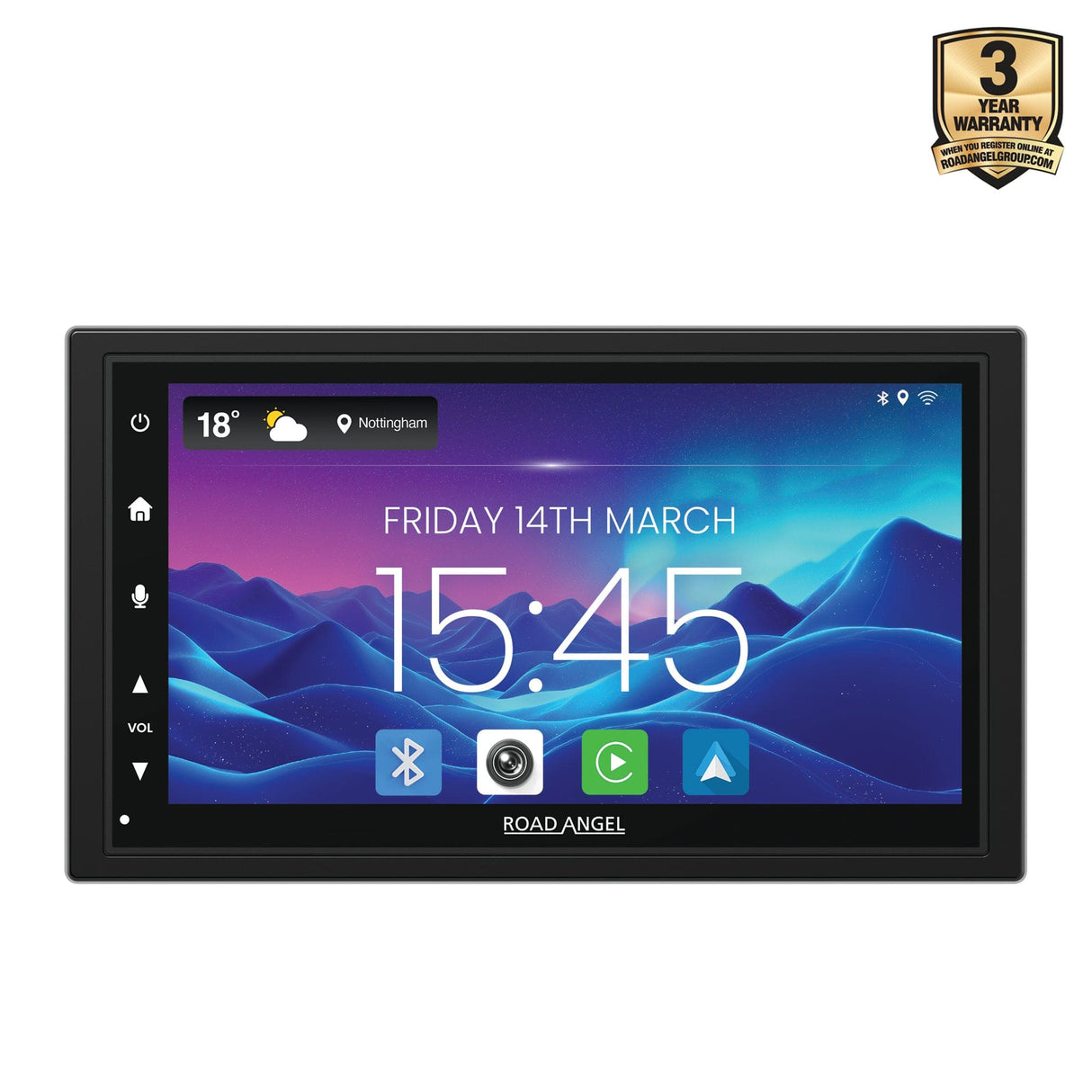 Road Angel Car Stereos Road Angel RA-X722DAB - Car Stereo With 7" Touch Screen Display, DAB+, Bluetooth, Wireless Android Auto & Apple Car Play