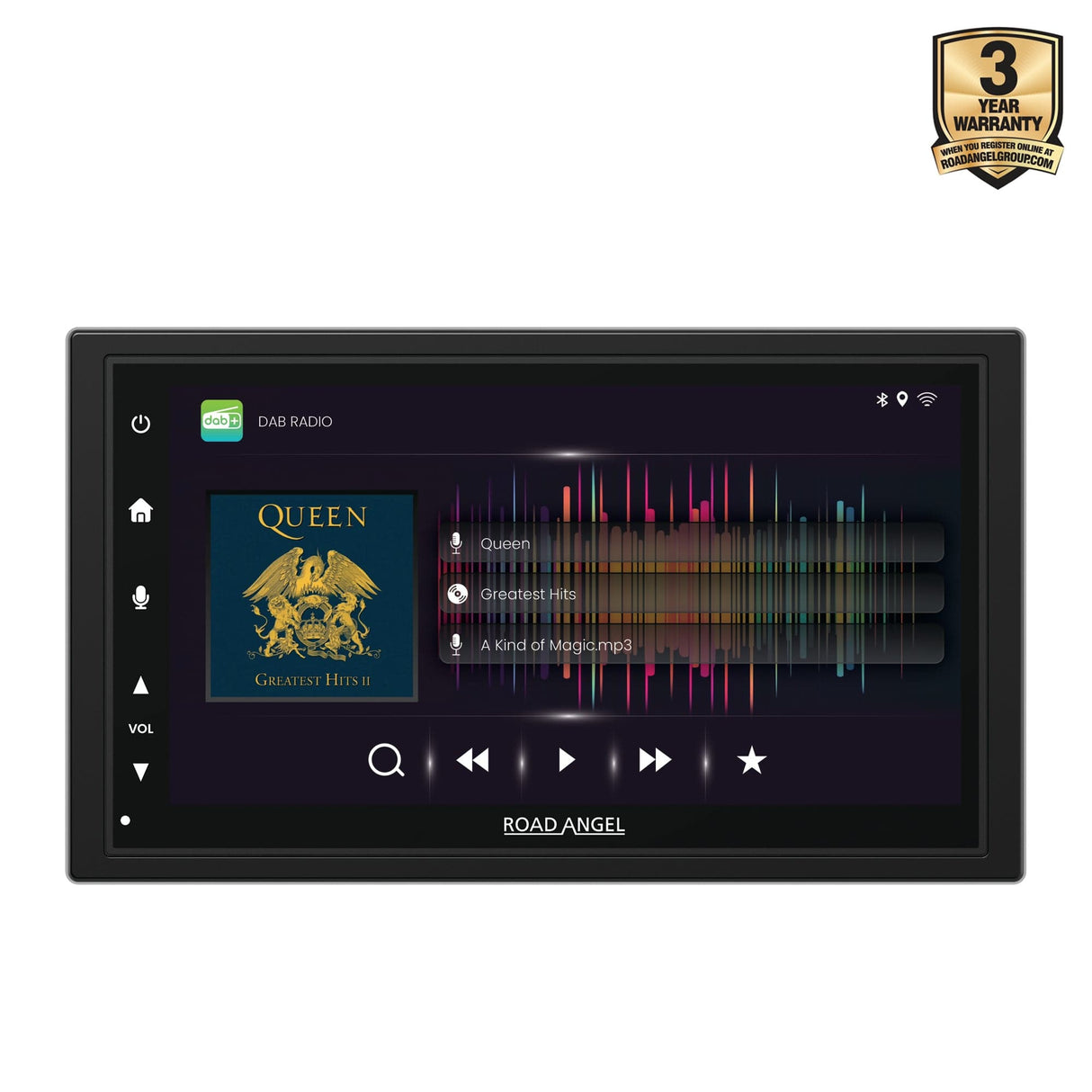 Road Angel Car Stereos Road Angel RA-X722DAB - Car Stereo With 7" Touch Screen Display, DAB+, Bluetooth, Wireless Android Auto & Apple Car Play