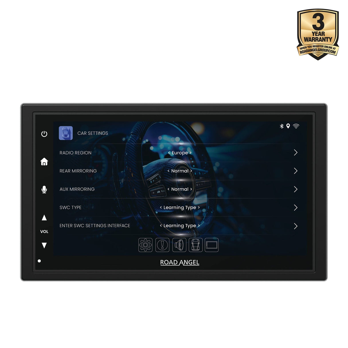 Road Angel Car Stereos Road Angel RA-X722DAB - Car Stereo With 7" Touch Screen Display, DAB+, Bluetooth, Wireless Android Auto & Apple Car Play