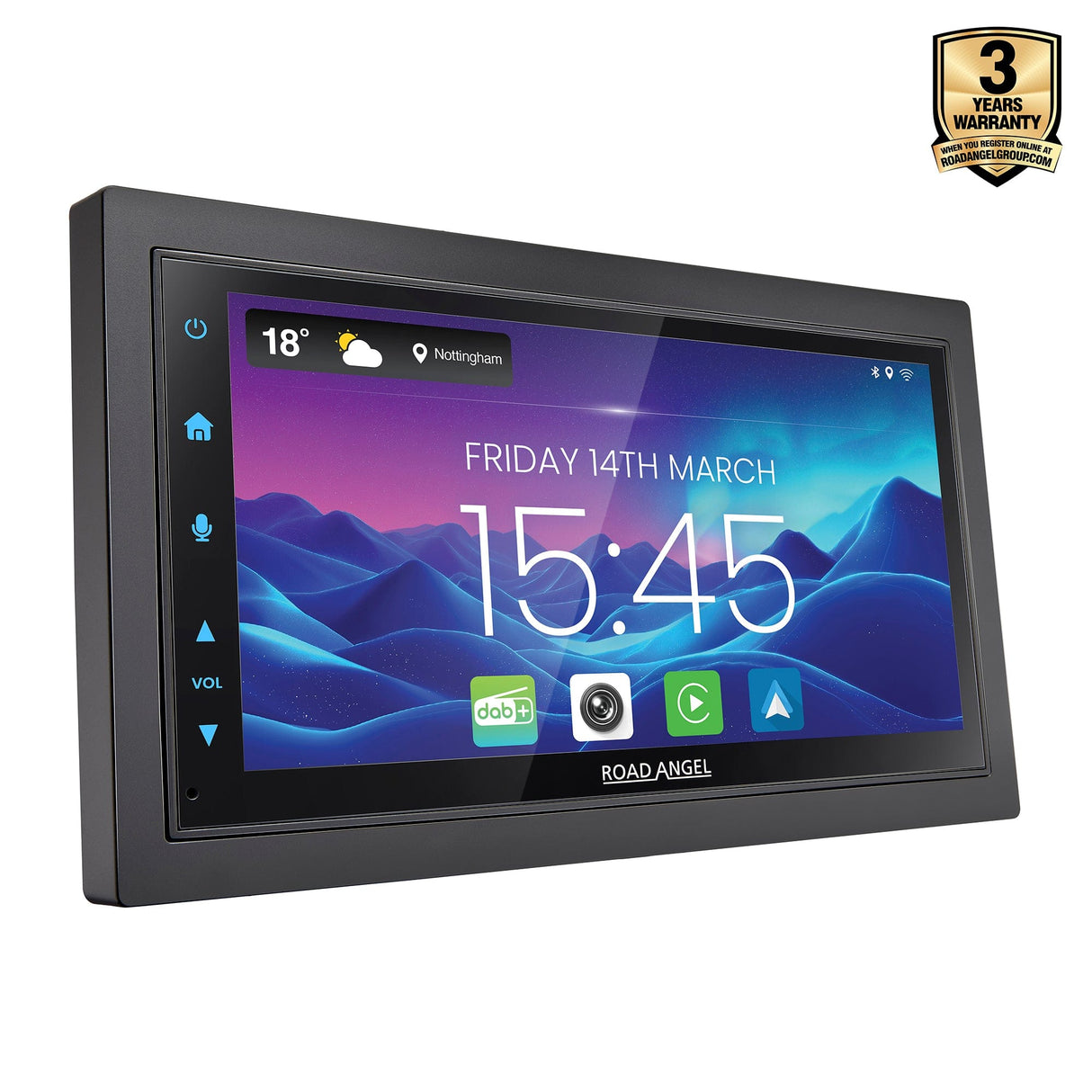 Road Angel Car Stereos Road Angel RA-X722DAB - Car Stereo With 7" Touch Screen Display, DAB+, Bluetooth, Wireless Android Auto & Apple Car Play