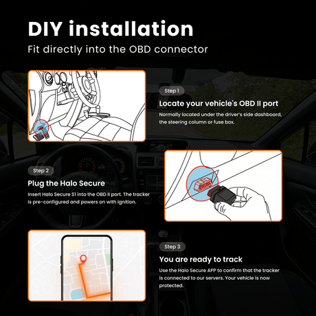 Road Angel Stolen Vehicle Trackers Road Angel Secure S1 | Plug & Play OBD Vehicle Tracker