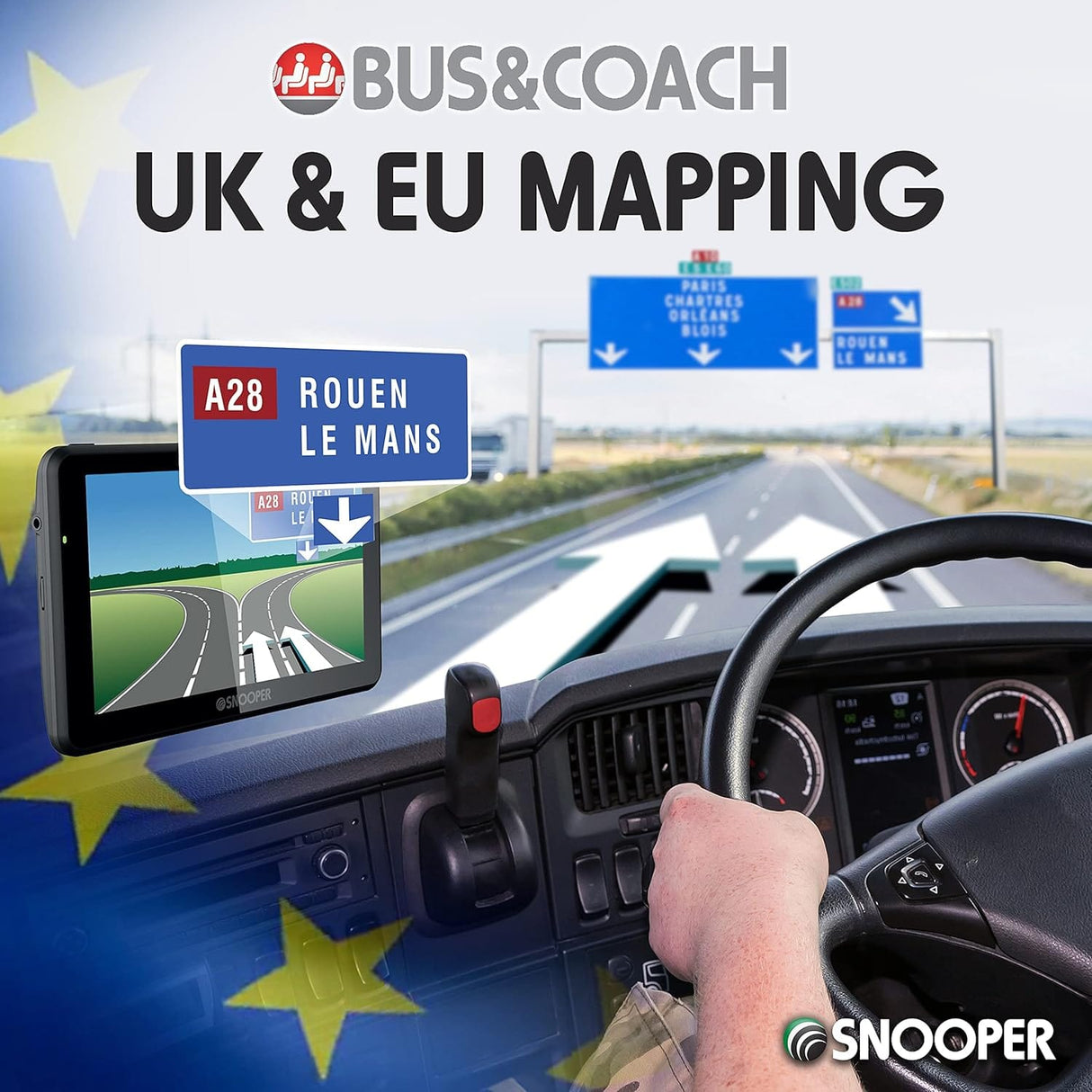 Snooper Sat Navs Snooper S6900 Bus & Coach-Pro Navigation System with 7" Widescreen LCD