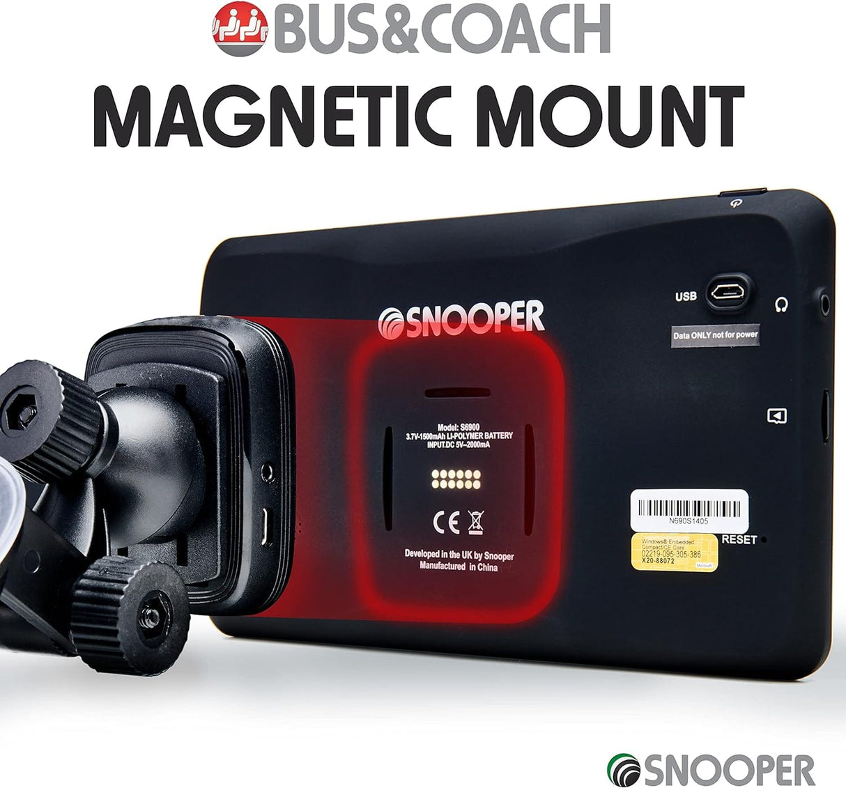 Snooper Sat Navs Snooper S6900 Bus & Coach-Pro Navigation System with 7" Widescreen LCD