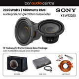 Sony Sony BX12PL-XSW12-XM1ES Single XS-W122ES 12" Subwoofer Performance Bass Package with Ported Enclosure and Amp