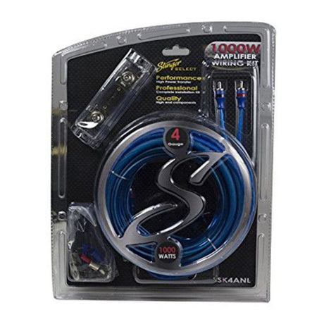 Stinger Amp Wiring and Fitting Parts Stinger - 4GA 1000W COMPLETE WIRING KIT - SSK4ANL