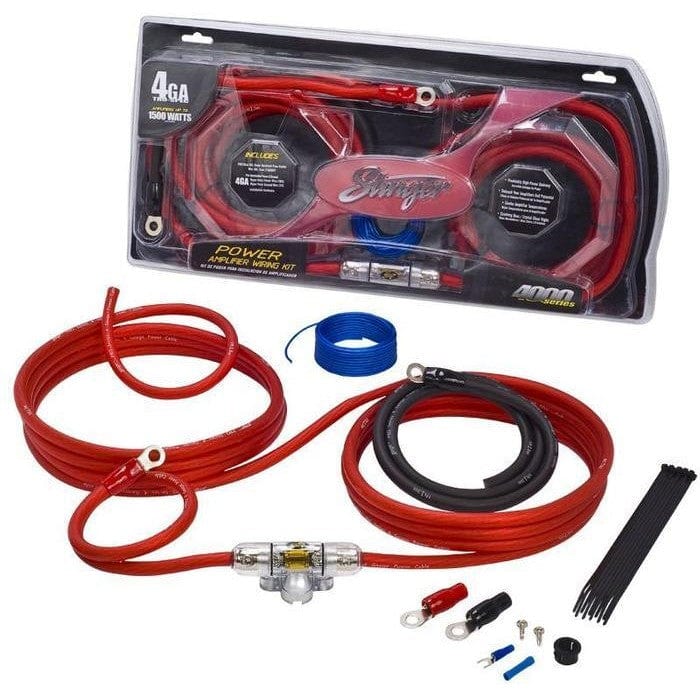 Stinger SS1200XS 4GA Copper 1200W Amplifier Wiring Kit, LC1i 2-Channel Line Output Converter/Line Driver 4 AWG Stinger SS1200XS 1200W Car Amplifier Wiring Kit with UK | Ubuy