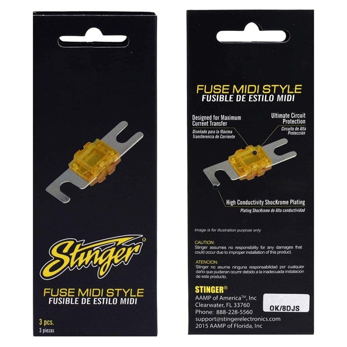 Stinger Fitting Accessories Stinger SPF58125 125 AMP MIDI FUSE SHOC-KROME