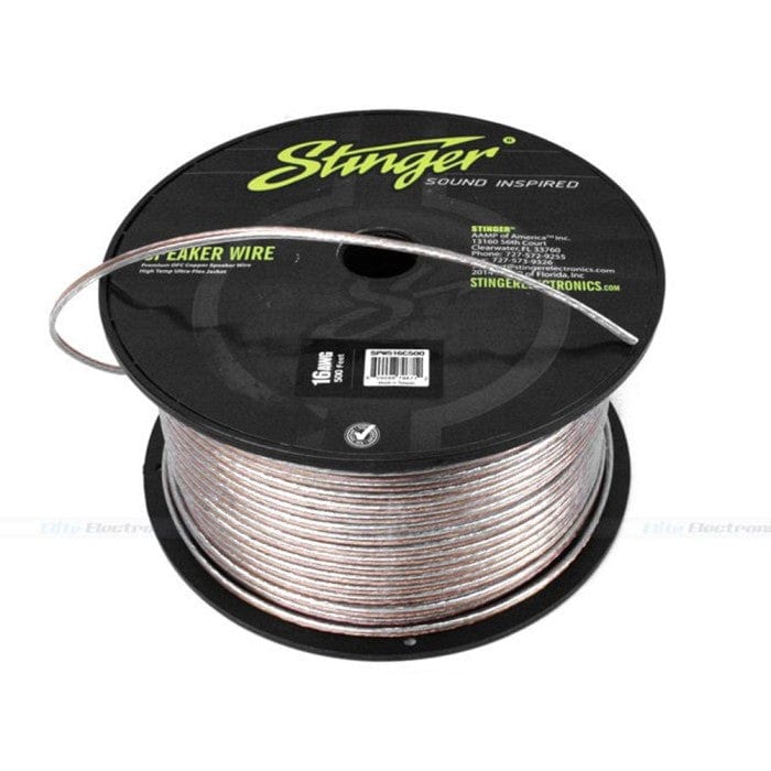 Stinger Amp Wiring and Fitting Parts Stinger SPW516C500 16GA SPEAKER WIRE
